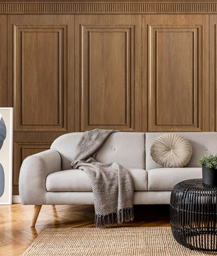 Papel para paredes Paneles de madera vintage