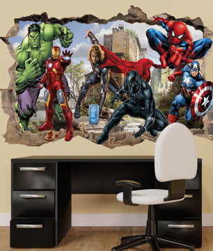 Vinilos decorativos Adhesivos infantiles de pared los vengadores 5