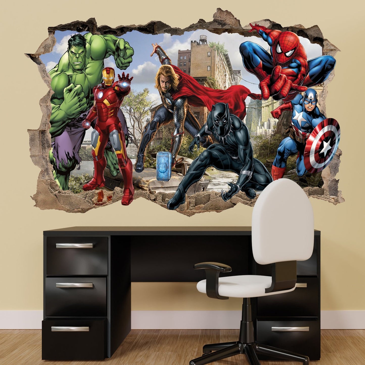 Vinilos decorativos Adhesivos infantiles de pared los vengadores 5