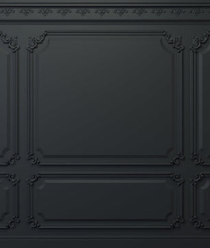 Papel para paredes Paneles de madera vintage negro