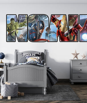 Vinilos decorativos Adhesivos infantiles de pared los vengadores 6