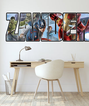 Vinilos decorativos Adhesivos infantiles de pared los vengadores 6