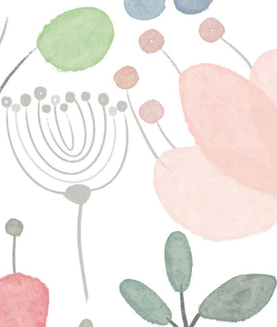 Papel para paredes Flores Mosaico 9