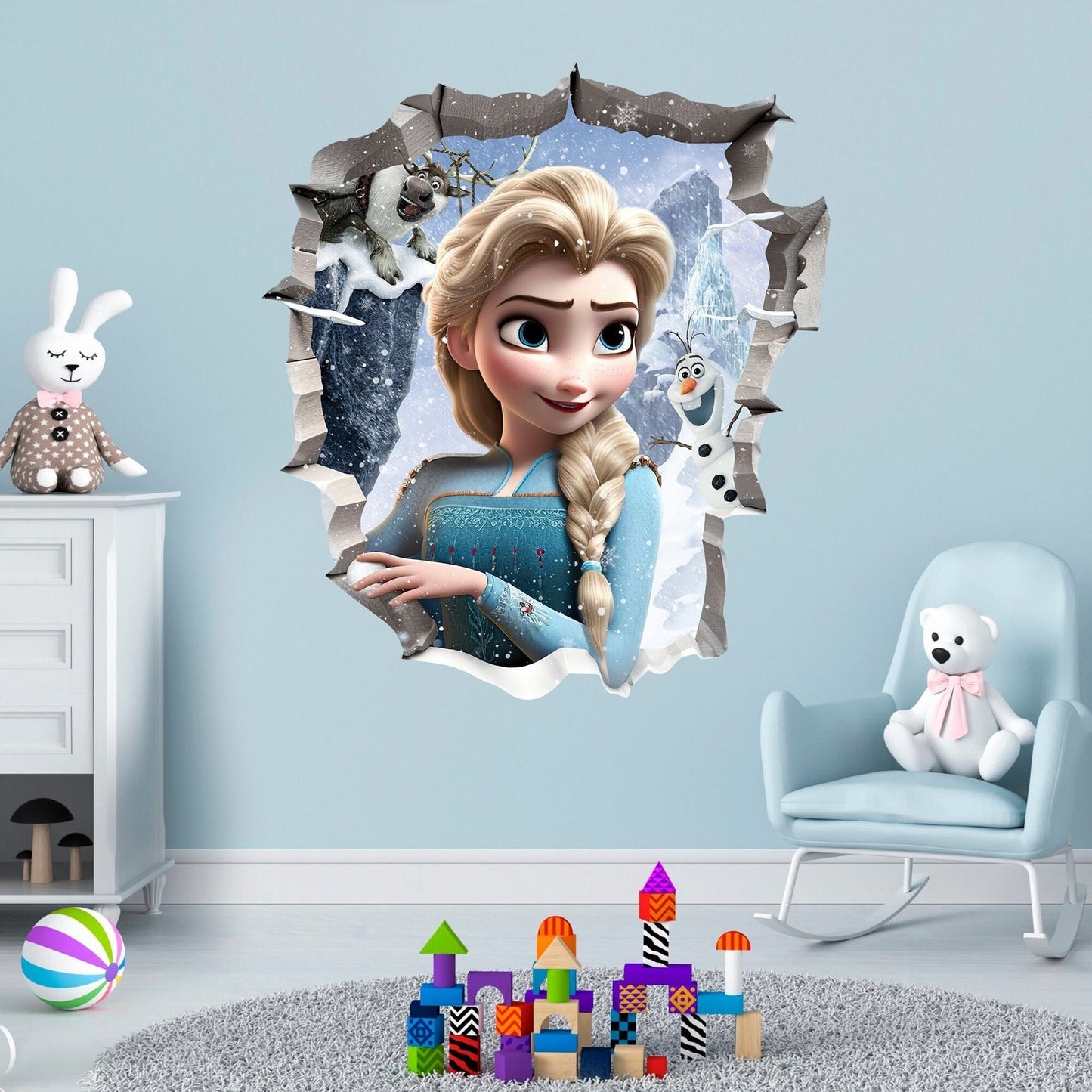 Vinilos decorativos Adhesivos infantiles de Pared frozen 6