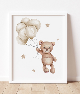 Cuadros Decorativos infantiles Modernos Osos en nube