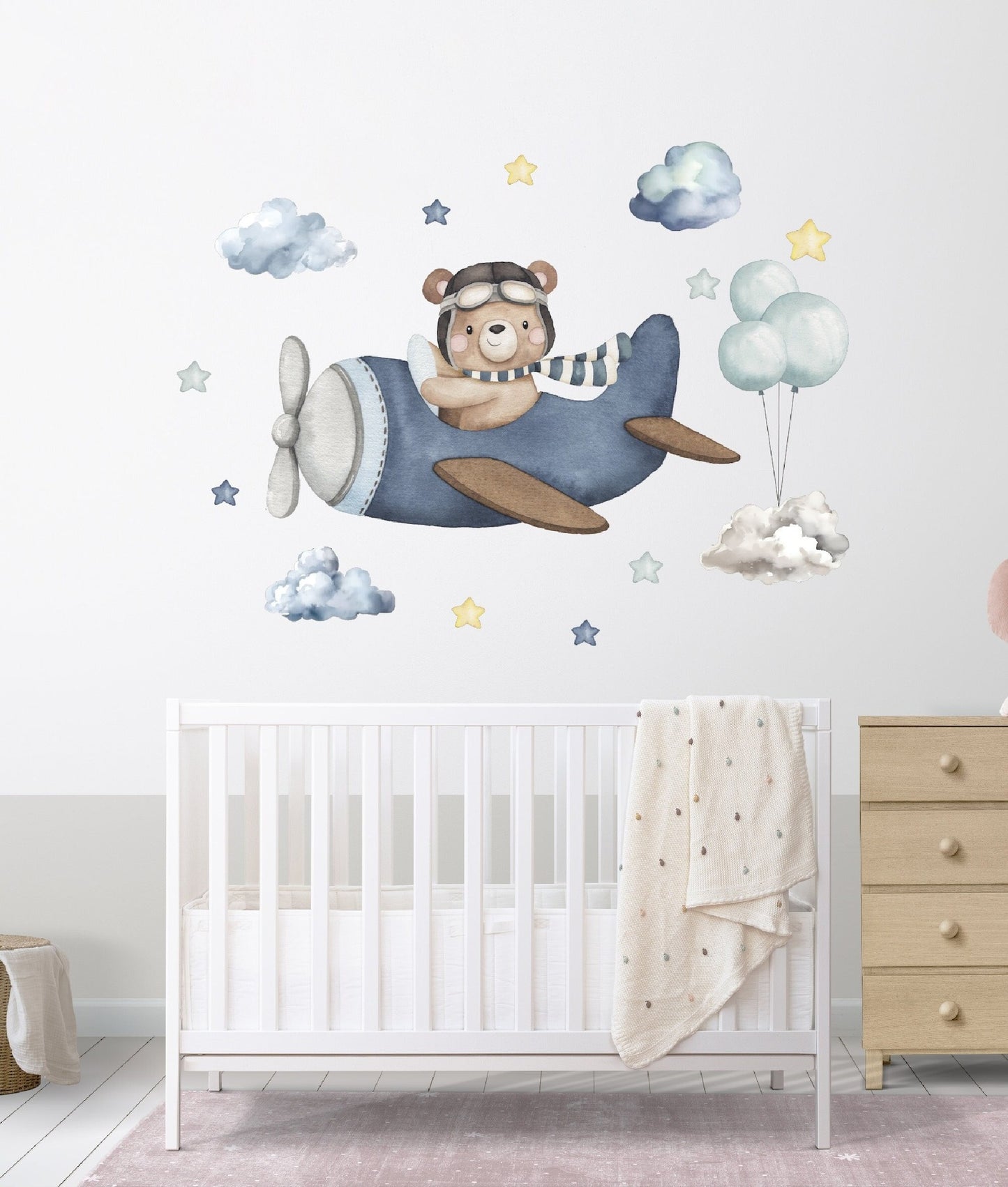 Vinilos decorativos Adhesivos infantiles de Pared  conjunto osos