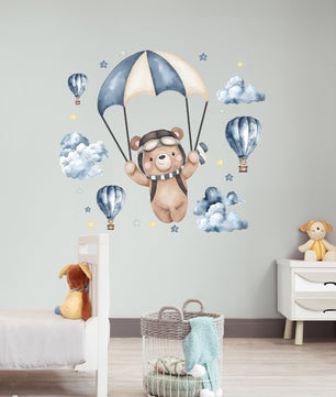 Vinilos decorativos Adhesivos infantiles de Pared  conjunto osos