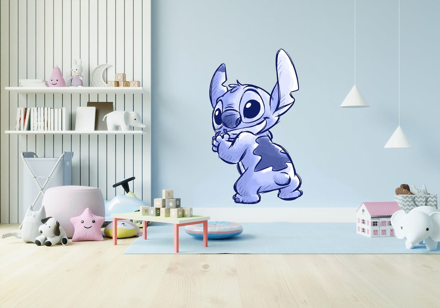 Vinilos decorativos Adhesivos infantiles de Pared  Stitch 8