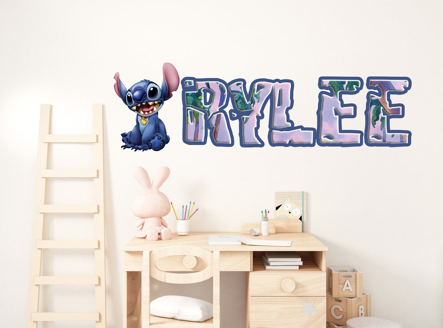 Vinilos decorativos Adhesivos infantiles de Pared  Stitch 7