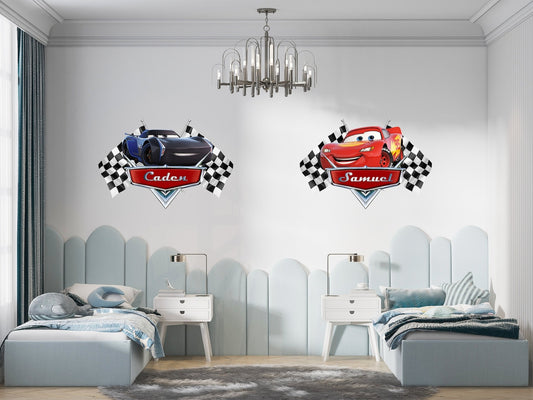 Vinilos decorativos Adhesivos infantiles de Pared Carro 5 cars