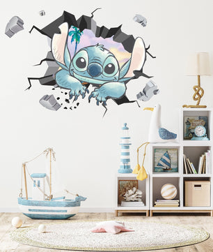 Vinilos decorativos Adhesivos infantiles de Pared  Stitch