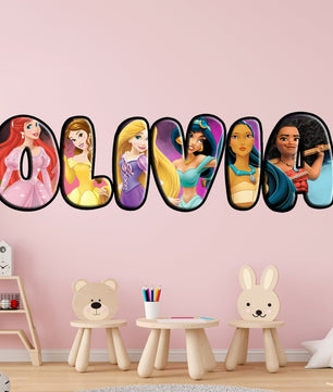 Vinilos decorativos Adhesivos infantiles de Pared princesas 11