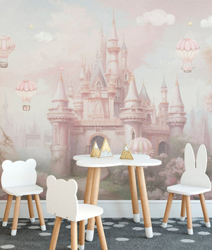 Papel para paredes Castillo rosado de princes