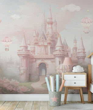 Papel para paredes Castillo rosado de princes