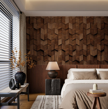 Papel para paredes Madera 3D