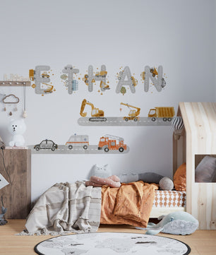 CVinilos decorativos Adhesivos infantiles Pared  Carros 2