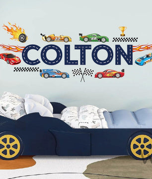 Vinilos decorativos Adhesivos infantiles de Pared Carro 6 cars