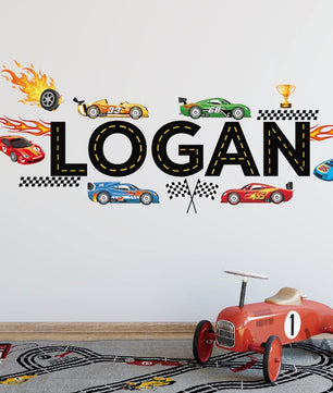 Vinilos decorativos Adhesivos infantiles de Pared Carro 6 cars