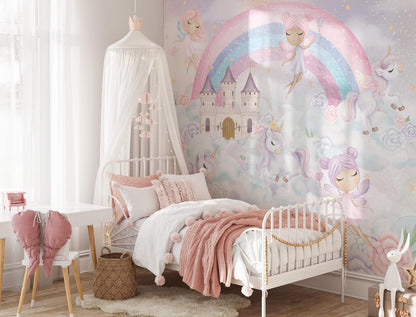 Papel para paredes Castillo Princesas y hadas