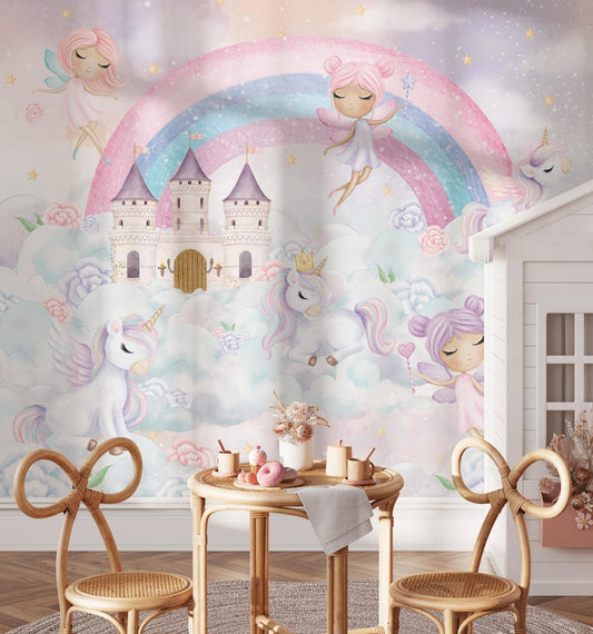 Papel para paredes Castillo Princesas y hadas
