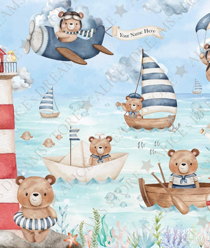 Papel para paredes Osito Marinero