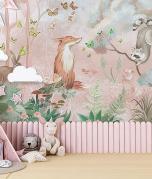 Papel para paredes animales del bosque