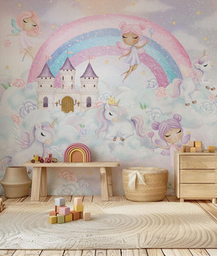 Papel para paredes Castillo Princesas y hadas