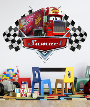 Vinilos decorativos Adhesivos infantiles de Pared Carro 4