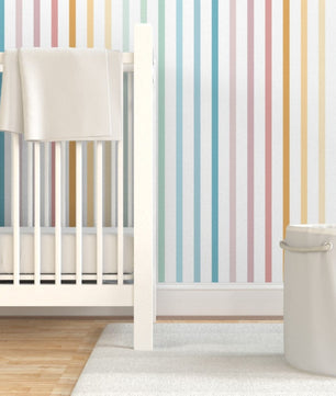 Papel para paredes Lineas Arcoiris