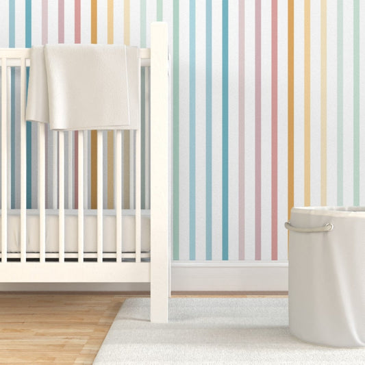 Papel para paredes Lineas Arcoiris