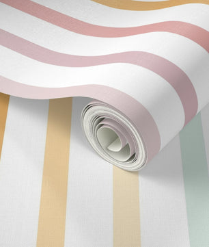 Papel para paredes Lineas Arcoiris