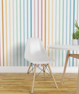 Papel para paredes Lineas Arcoiris