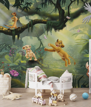 Papel para paredes Rey leon jungla