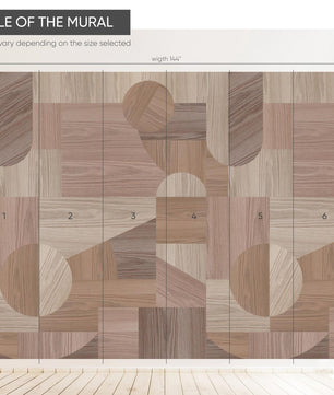 Papel para paredes Madera Abstracta