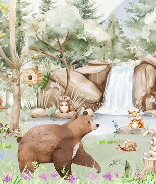 Papel para paredes arte de pared de animales del bosque