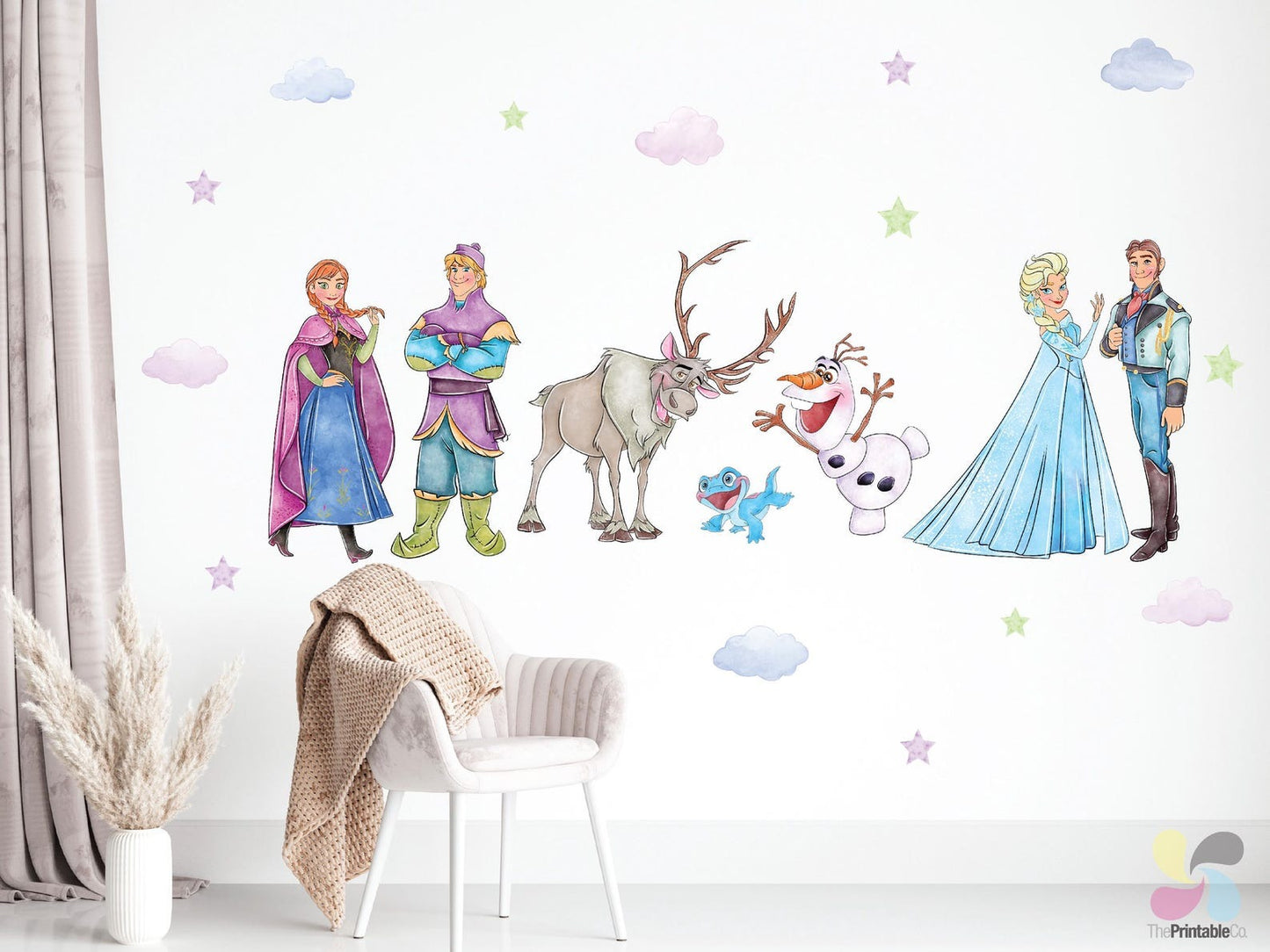 Vinilos decorativos Adhesivos infantiles de Pared frozen 3