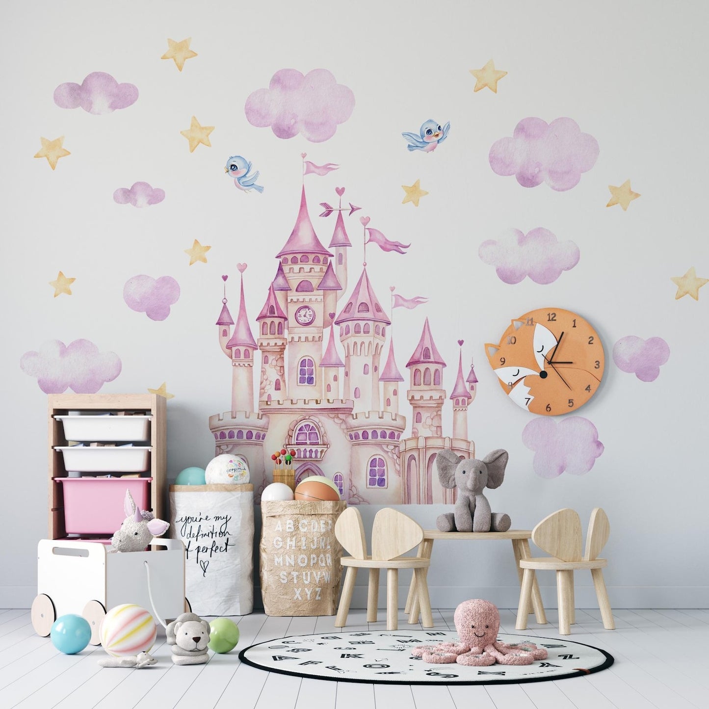 Vinilos decorativos Adhesivos infantiles de Pared princesas 2