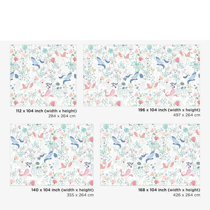 Papel para paredes Flores Mosaico 9