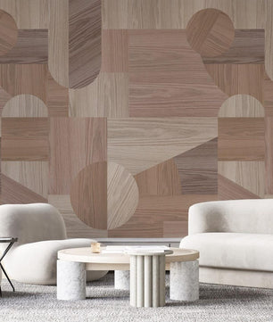 Papel para paredes Madera Abstracta