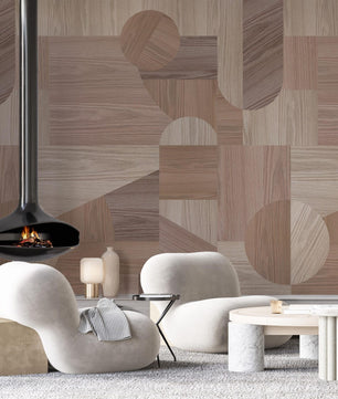 Papel para paredes Madera Abstracta