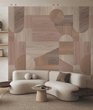 Papel para paredes Madera Abstracta