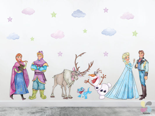 Vinilos decorativos Adhesivos infantiles de Pared frozen 3