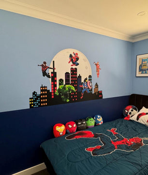 Vinilos decorativos Adhesivos infantiles de pared los vengadores 9