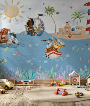 Papel para paredes Animalitos Marinos 2