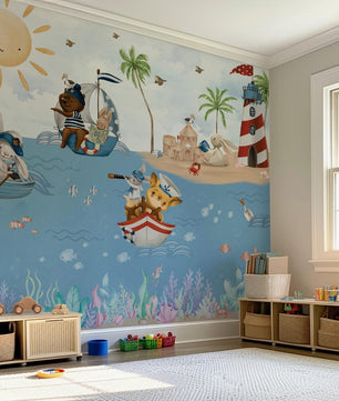 Papel para paredes Animalitos Marinos 2