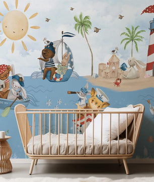 Papel para paredes Animalitos Marinos 2