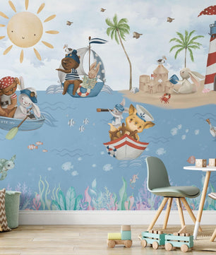 Papel para paredes Animalitos Marinos 2