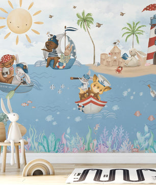 Papel para paredes Animalitos Marinos 2