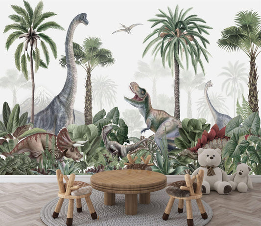 Papel para paredes Jungla jurassica 2
