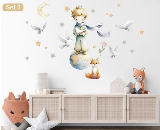 Vinilos decorativos Adhesivos infantiles de Pared el principito 7 niño